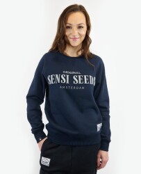 3D Sweater Navy, Marineblau, XS