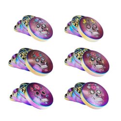 Metal Grinder Rainbow Mexican Skulls 4 Parts – 50mm