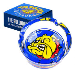 The Bulldog Original Blue Glass Aschenbecher