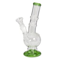 bong-discount Wasserpfeife, EIS-Bong, Kugel-Bong | 20 cm, NS 14 (14,5mm) | grün | robustes BOROSILIKATGLAS