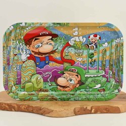 Mario & Luigi - Medium Rolling Tray