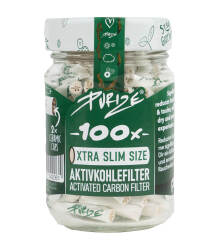 100 XTRA Slim Size Aktivkohlefilter - Purize