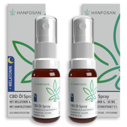 CBD Öl Spray 5 % mit Melatonin · 2er Pack