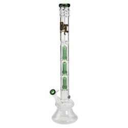 Black Leaf Wasserpfeife, PERCOLATOR-Bong, EIS-Bong | 65 cm, NS 19 (18,8mm) | grün | 5 mm dickes, robustes BOROSILIKATGLAS