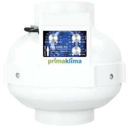 Prima Klima EC-TC Ventilator, mit integrierter Temperatur- und Drehzahlsteuerung, 580-1450m³/h