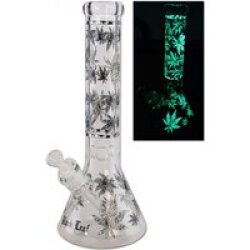 Black Leaf Glow Star Beaker Icebong