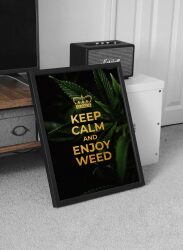 Plakat “Keep Calm and Enjoy Weed”