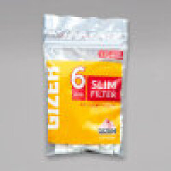 Gizeh Slim Filter mit Gummierung, 120 Filter