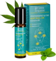 Gröeen Organic Pfefferminz & CBD Kopf Roll-On – 10 ml