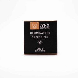 LYNX – CBD Badekugel Orange & Grapefruit – Illuminate (100mg) CBD – 140g