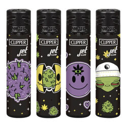 Clipper Jet Flame Lighters Galactic Weed