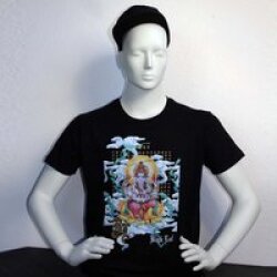 Black Leaf T-Shirt GANESHA