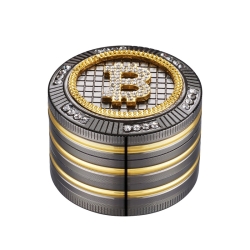 Grinder Pollinator Metal Diamonds Bitcoin 50 mm