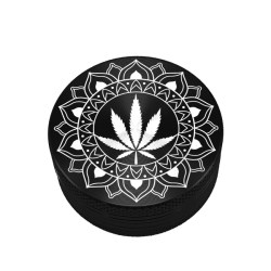 Grinder Metal Design Tribal Leaf 40 mm