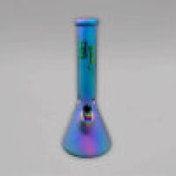 Black Leaf Beakerbong, Eis Magic Metallic, 35 cm, 18,8er/14,5er Inside Cut