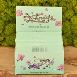 Johnnys Natural Slim Papers - Sakura - Display Box (40 Stück)