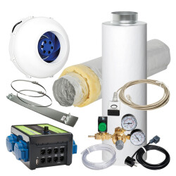Longlife Abluft-Set 125er CO2 Carbocone Supersilent TC 800