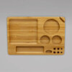 Rolling Tray aus Holz, 23 x 15,5 cm