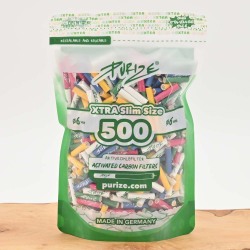 Purize Doypack - XTRA Slim Aktivkohlefilter (500er Pack)