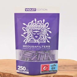 Medusa Aktivkohlefilter Slim VIOLET (250er Pack)