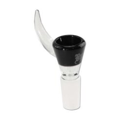 Black Leaf Kräuterkopf aus Borosilikatglas – komfortabler Griff und stilvolles Design