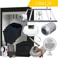 DIY Low Budget LED Growbox Komplettset 120x120 480W