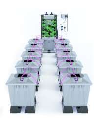 Alien Hydroponics AERO System Silver Series - 15L Töpfe für 10 Pflanzen