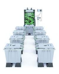 Alien Hydroponics RAIN Silver Series - 15 Liter Töpfe für 8 Pflanzen