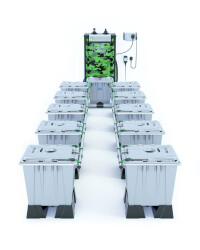 Alien Hydroponics RAIN Silver Series - 15 Liter Töpfe für 10 Pflanzen