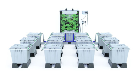 Alien Hydroponics RAIN Silver Series - 15 Liter Töpfe für 12 Pflanzen