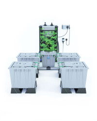Alien Hydroponics RAIN Silver Series - 30 Liter Töpfe für 4 Pflanzen
