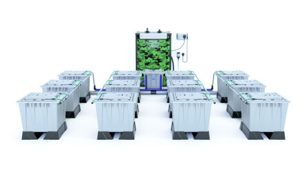 Alien Hydroponics RAIN Silver Series - 30 Liter Töpfe für 12 Pflanzen