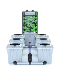 Alien Hydroponics RDWC System "Silver Series" (20L Töpfe) für 6 Pflanzen