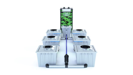 Alien Hydroponics RDWC System "Silver Series" (36L Töpfe) für 6 Pflanzen