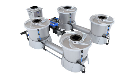 Alien Hydroponics V-System für 4 Pflanzen