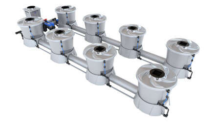 Alien Hydroponics V-System für 8 Pflanzen