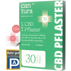 Cantura AKUT CBD-Pflaster 12 x CBD-Pflaster 30 mg CBD pro Pflaster