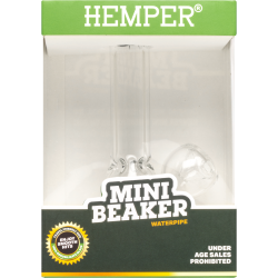Mini Beaker Bong Display 4 Count - HEMPER