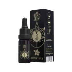 HempCrew CBD Öl 5 % 10ml - Aroma Hanf Lavendel Minze Zitrone Vanille - Bourbon Vanille