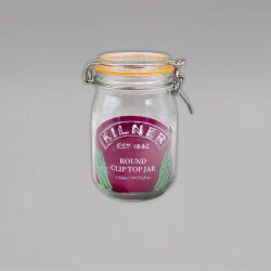 Kilner Weckglas, mit Bügelverschluss und Gummidichtung, 1L
