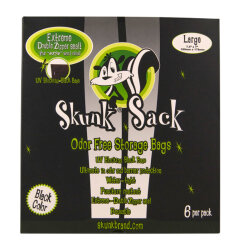 SKUNK Sack Black, Geruchsstopp Beutel, 6 Stück, L