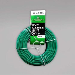 Pflanzendraht, fest, PVC beschichtet, 1,2 mm x 50 m