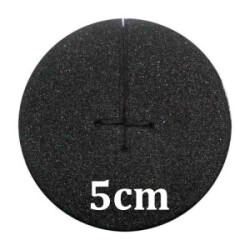 Neoprendisk Ø5cm schwarz