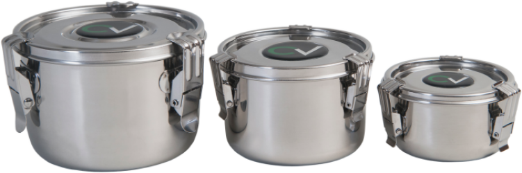 CVault, luftdichter Aufbewahrungsbehälter aus Edelstahl, 4L