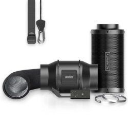 AC Infinity Abluft Komplettset mit Aktivkohlefilter, 150 mm, 600 m³/h, mit Geschwindigkeitsregler