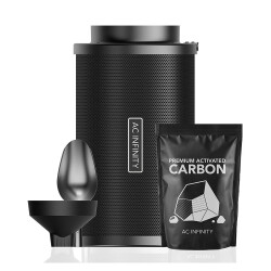 AC Infinity Nachfüllbares Aktivkohlefilter-Set mit Nachfüllpackung 200mm