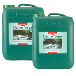 Canna Hydro Vega A+B (Hartes Wasser) Wachstumsdünger 10 L