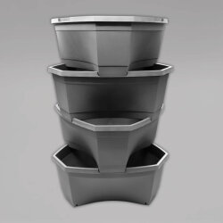 Romberg Kartoffel- und Pflanztopf, 4-stöckig