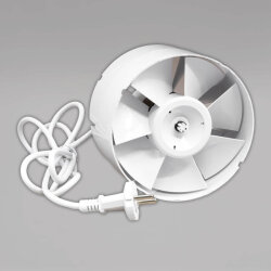 Axiallüfter, verkabelt, 298 m³/h, 150mm Anschluss