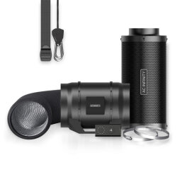 AC Infinity Abluft Komplettset mit Aktivkohlefilter, 200 mm, 1230 m³/h, mit Geschwindigkeitsregler